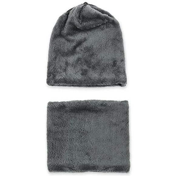 ✨✨BRAND NEW Winter Knit Skull Cap Beanie Hat with Neck Gaiter - Picture 2 of 9